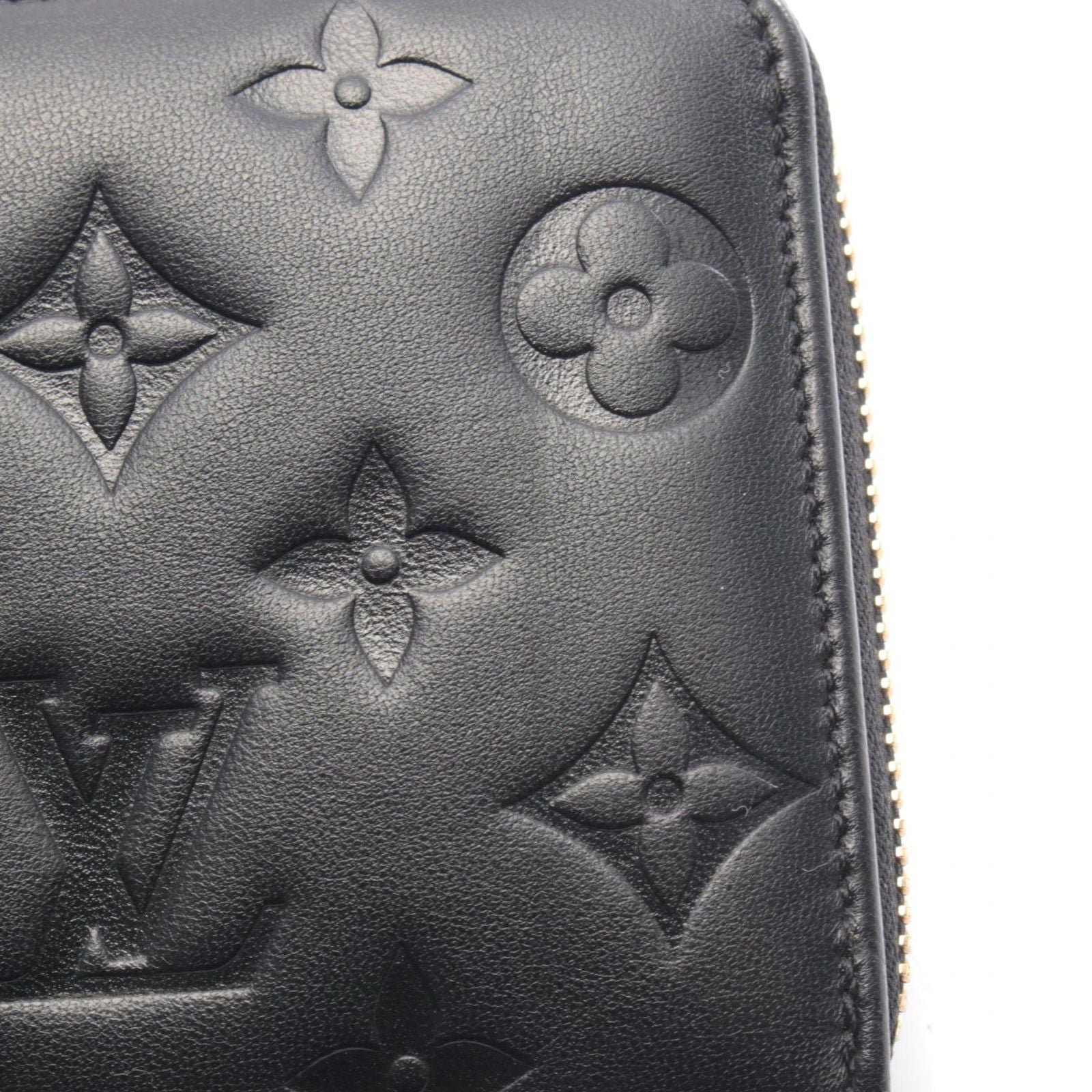 Louis Vuitton Round Wallet Zippy Noir Leather — view 7