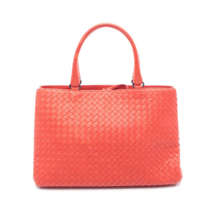 Bottega Veneta Tote Intrecha Top Red Leather Top
