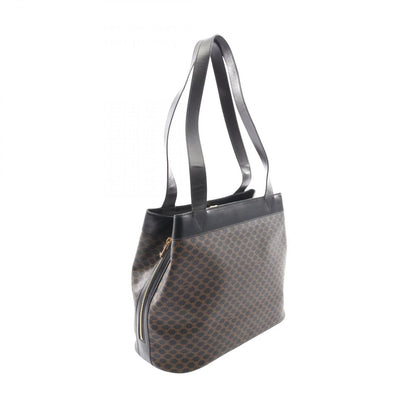 Celine Seri Tote Macadamia Black Coating Ting Canvas Leather Shoulder — view 2
