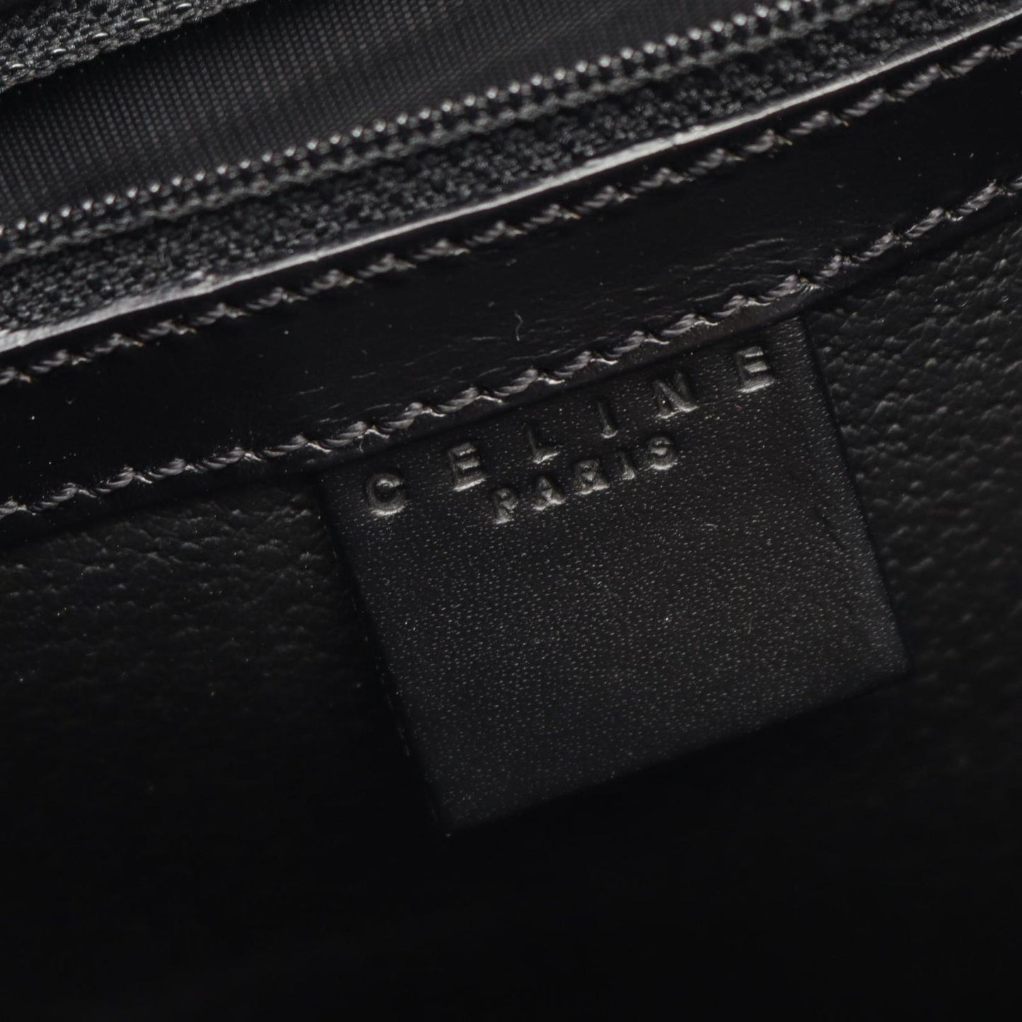 Celine Seri Tote Macadamia Black Coating Ting Canvas Leather Shoulder — view 4