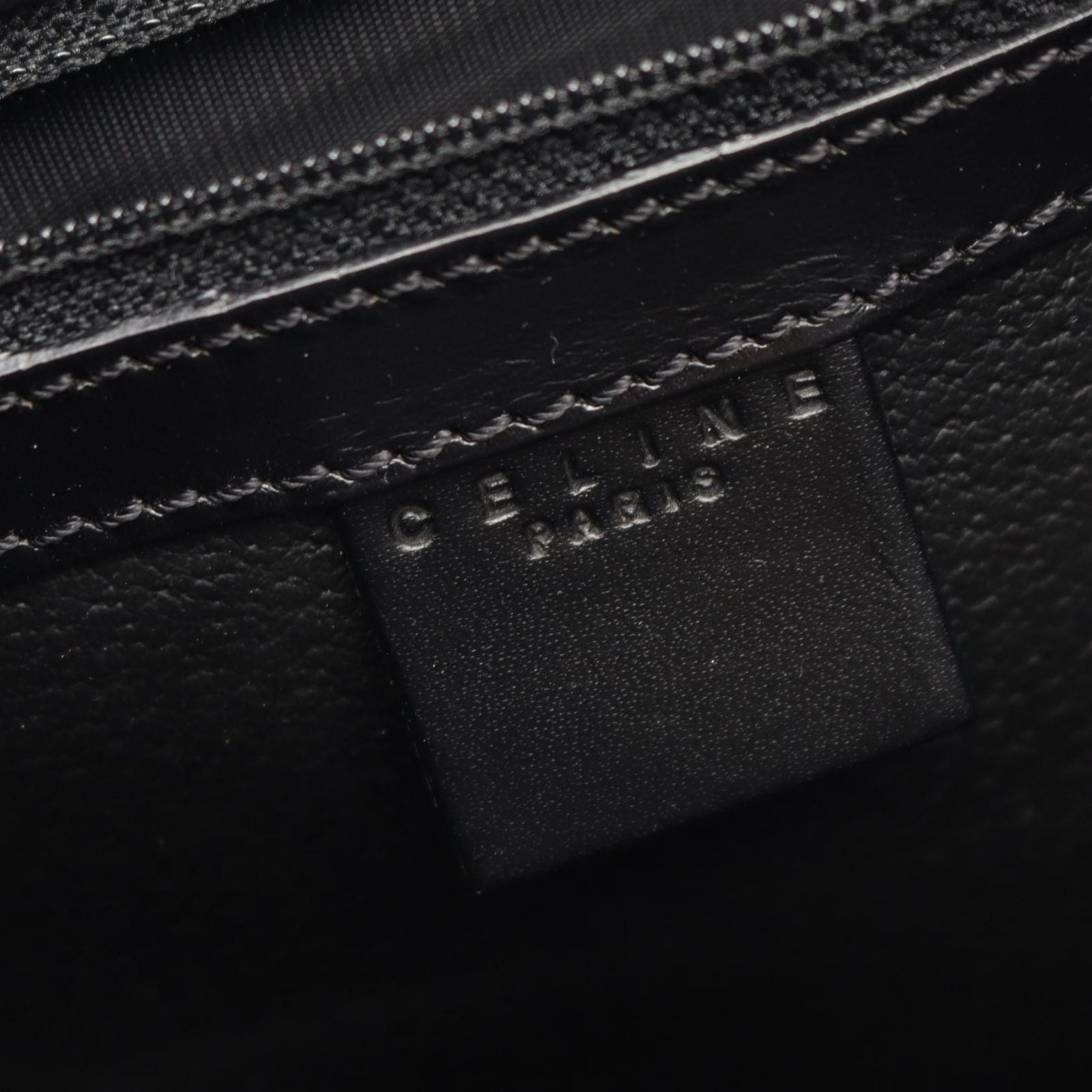 Celine Seri Tote Macadamia Black Coating Ting Canvas Leather Shoulder — view 4