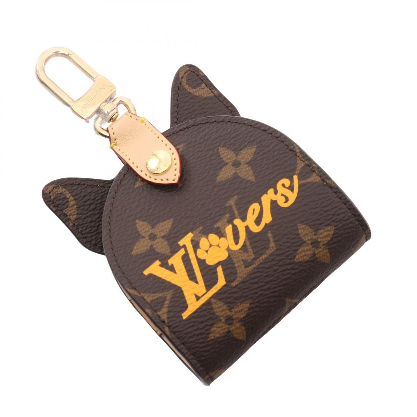Louis Vuitton Charm Dog Bag Holder Shiva LV Vers Leather — view 2