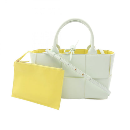 Bottega Veneta Tote Mini Colored Green Yellow Leather Maxi Intrecha Tomini Alco