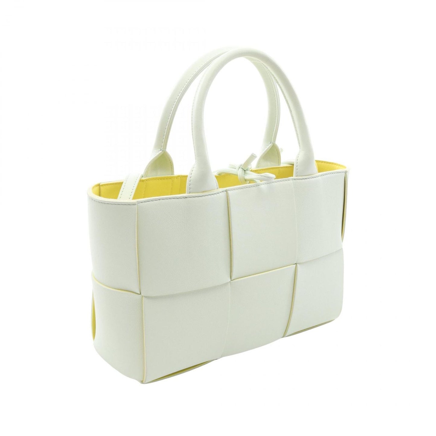 Bottega Veneta Tote Mini Colored Green Yellow Leather Maxi Intrecha Tomini Alco — view 2