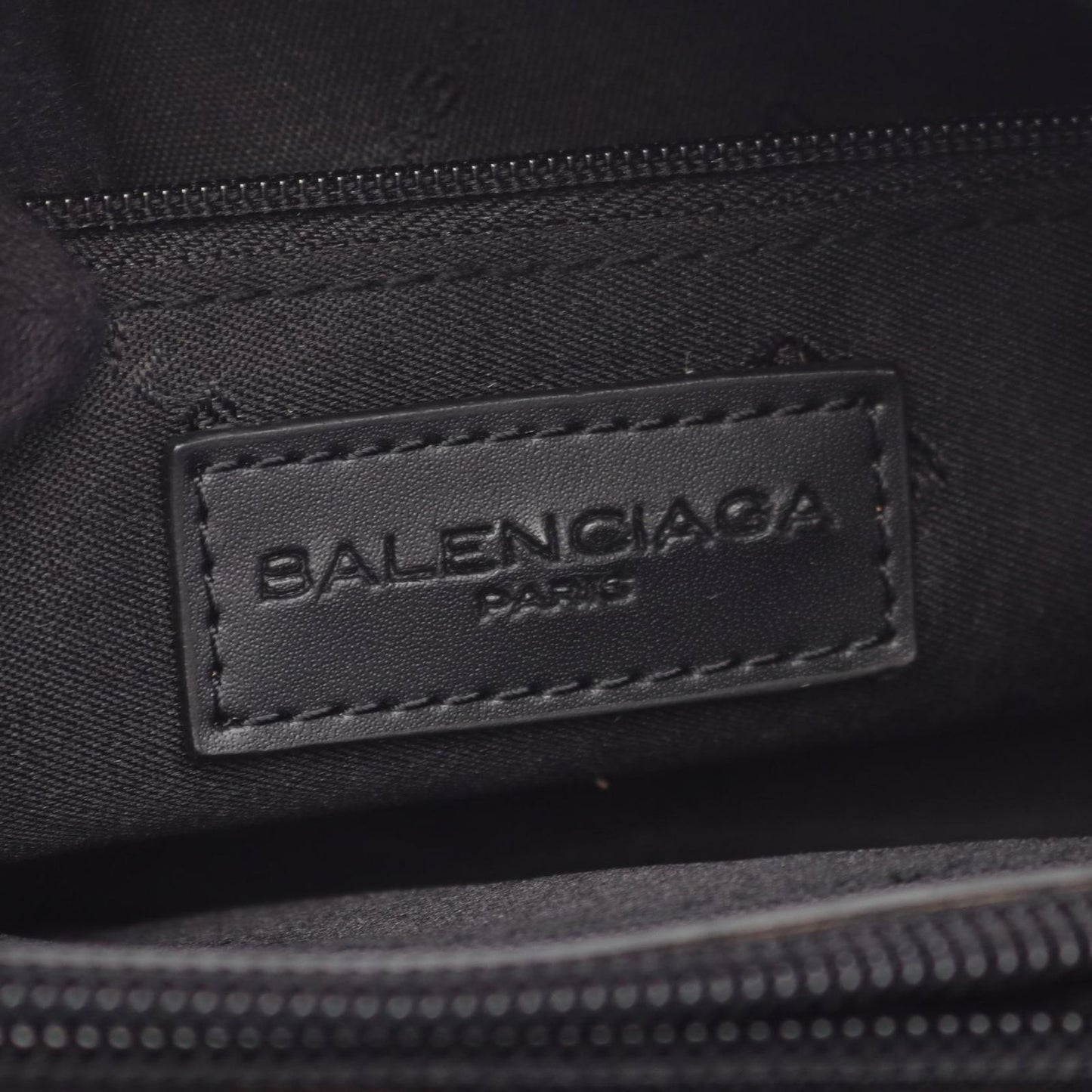 Balenciaga Handbag BB Monogram Black Canvas Leather — view 4