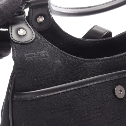 Balenciaga Handbag BB Monogram Black Canvas Leather — view 6