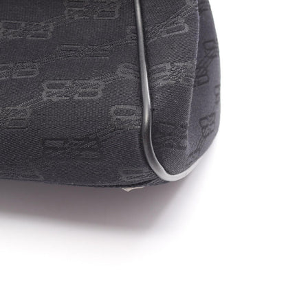 Balenciaga Handbag BB Monogram Black Canvas Leather — view 5