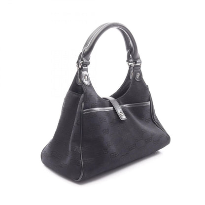 Balenciaga Handbag BB Monogram Black Canvas Leather — view 2