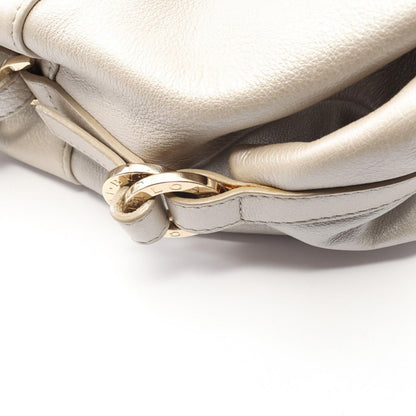 Bvlgari Handbag Chandra Champagne Gold Leather — view 9