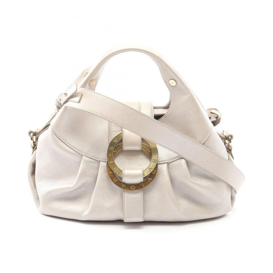 Bvlgari Handbag Chandra Champagne Gold Leather