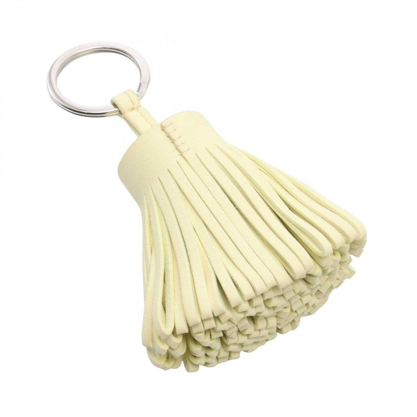 Hermes Charm Carmen Jaune Poussin Leather Keychain — view 2
