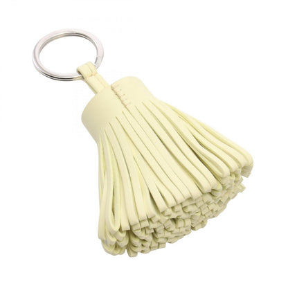 Hermes Charm Carmen Jaune Poussin Leather Keychain — view 2