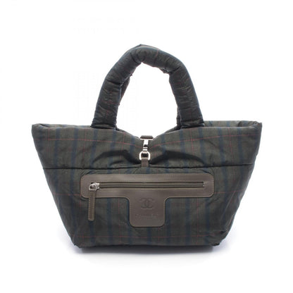 Chanel Tote Coco Small Khaki Green Nylon Leather — view 5