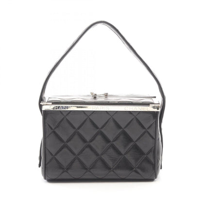 Chanel Handbag Quilted Black Lambskin Vanity