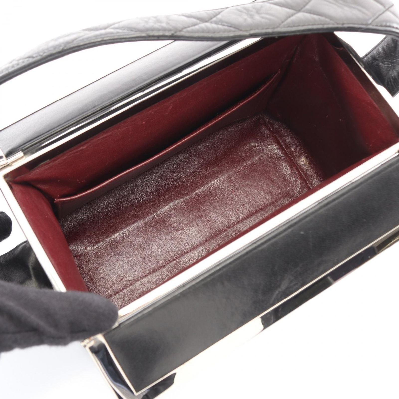 Chanel Handbag Quilted Black Lambskin Vanity — view 3