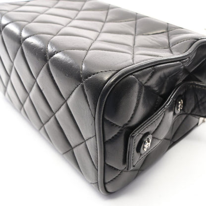 Chanel Handbag Quilted Black Lambskin Vanity — view 8