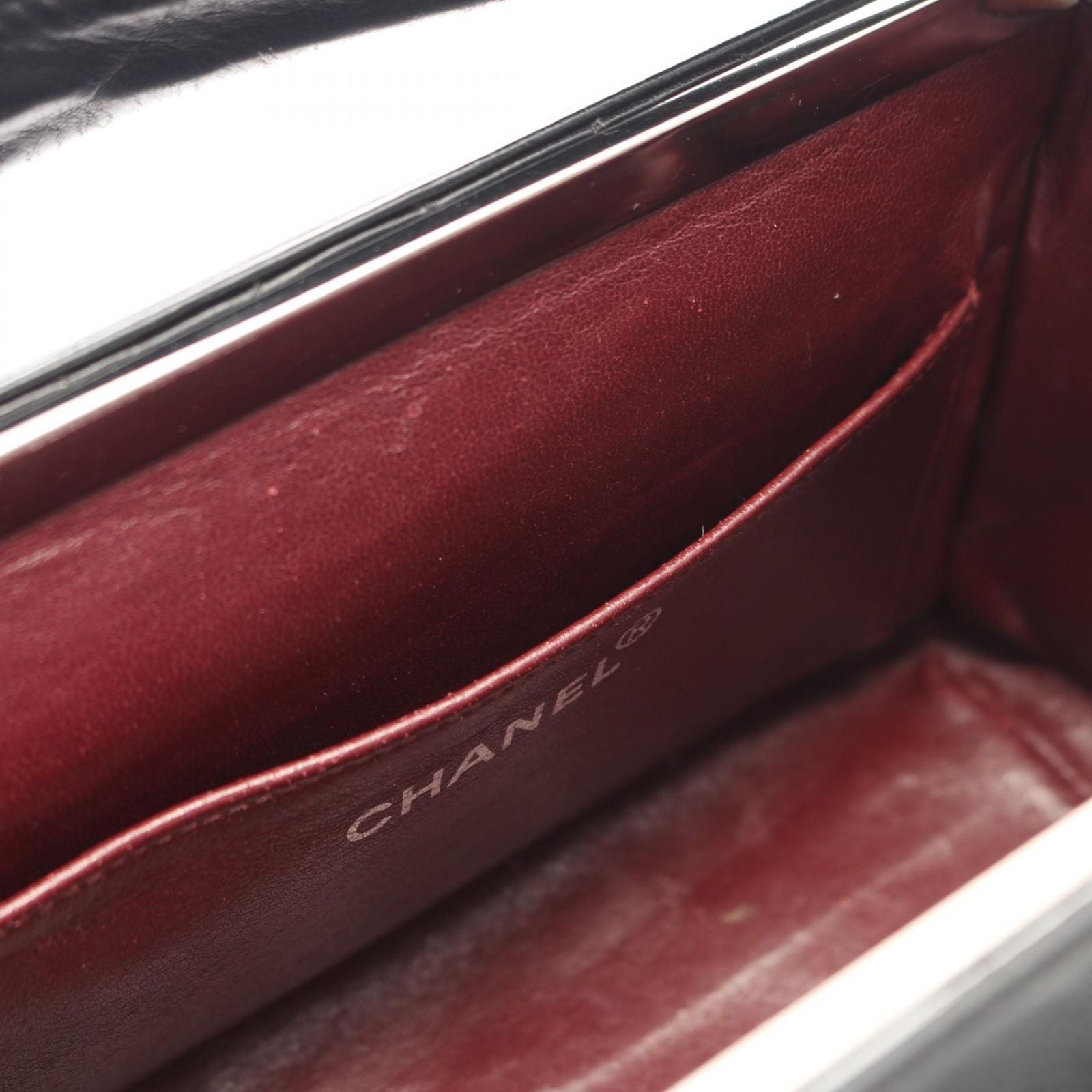 Chanel Handbag Quilted Black Lambskin Vanity — view 6