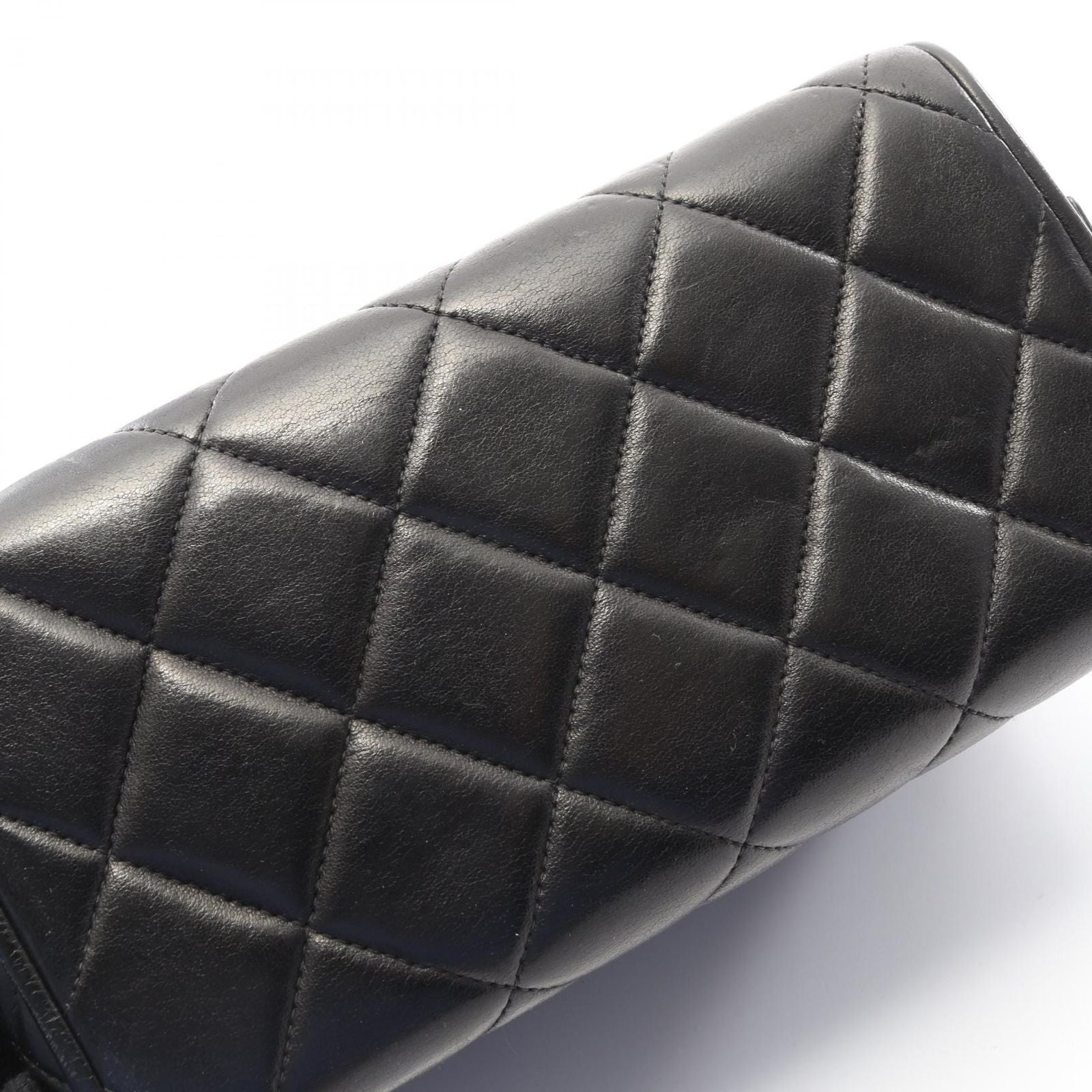 Chanel Handbag Quilted Black Lambskin Vanity — view 9