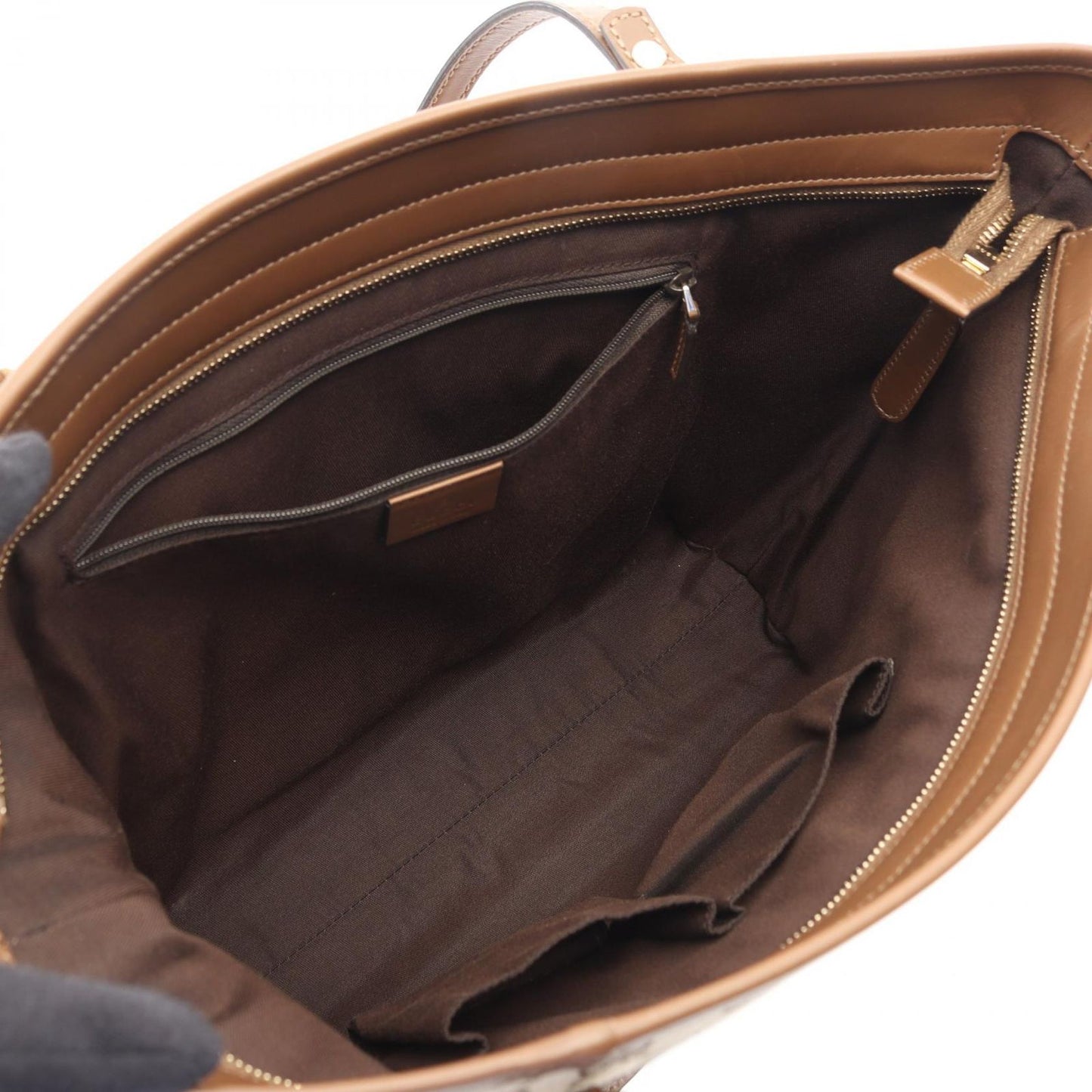 Gucci Tote GG Canvas Beige Brown 2-Way — view 3