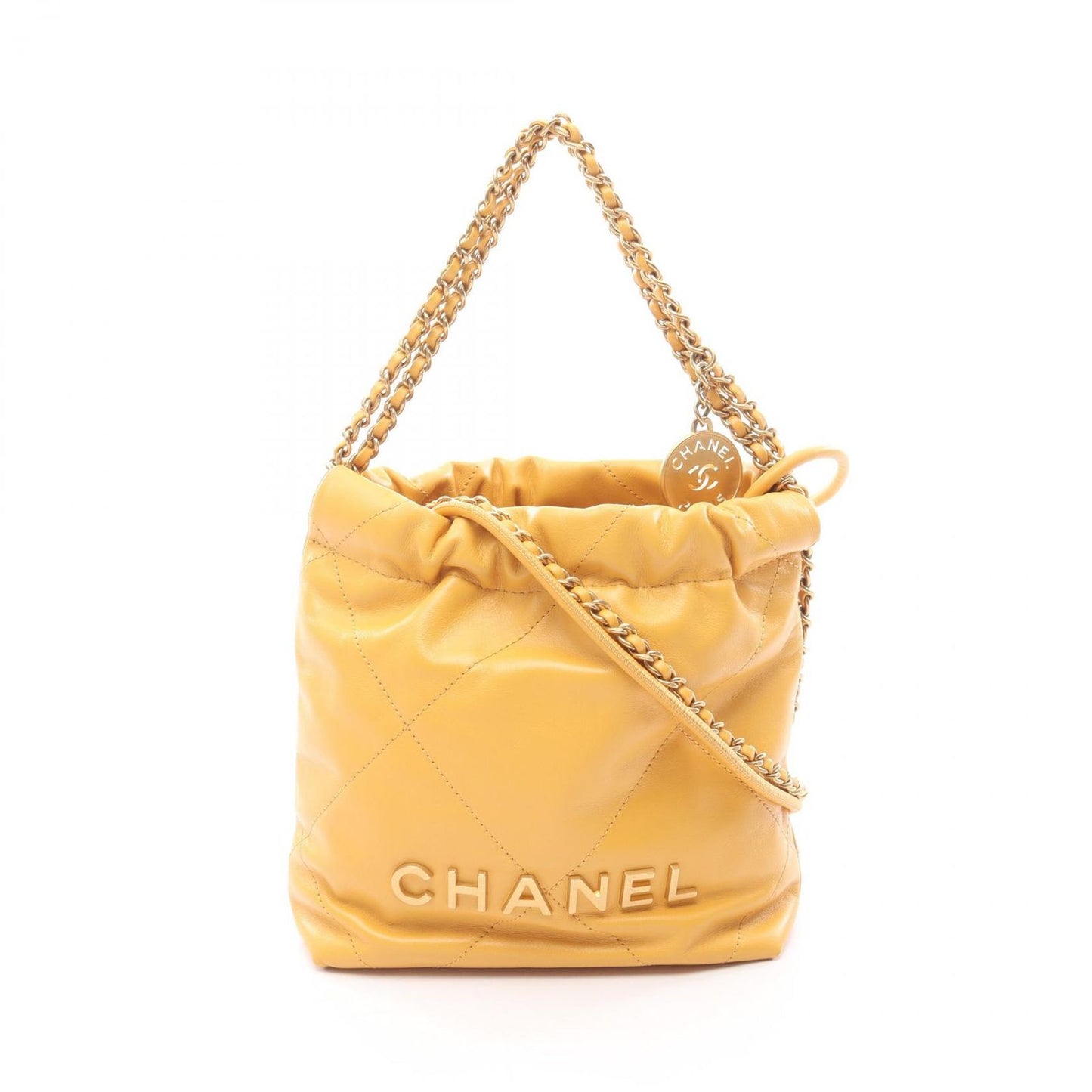 Chanel Shoulder Bag 22 Mini Master Leather 22 Quilted Chain