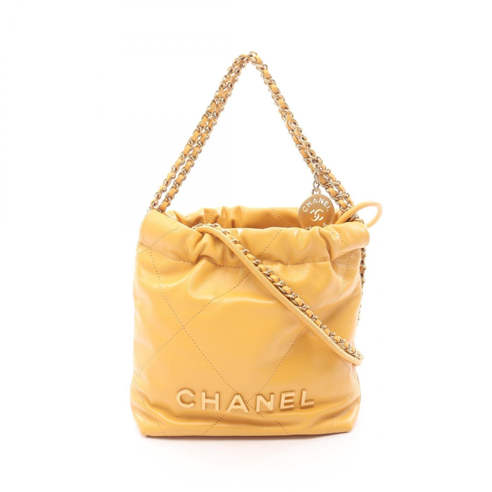 Chanel Shoulder Bag 22 Mini Master Leather 22 Quilted Chain