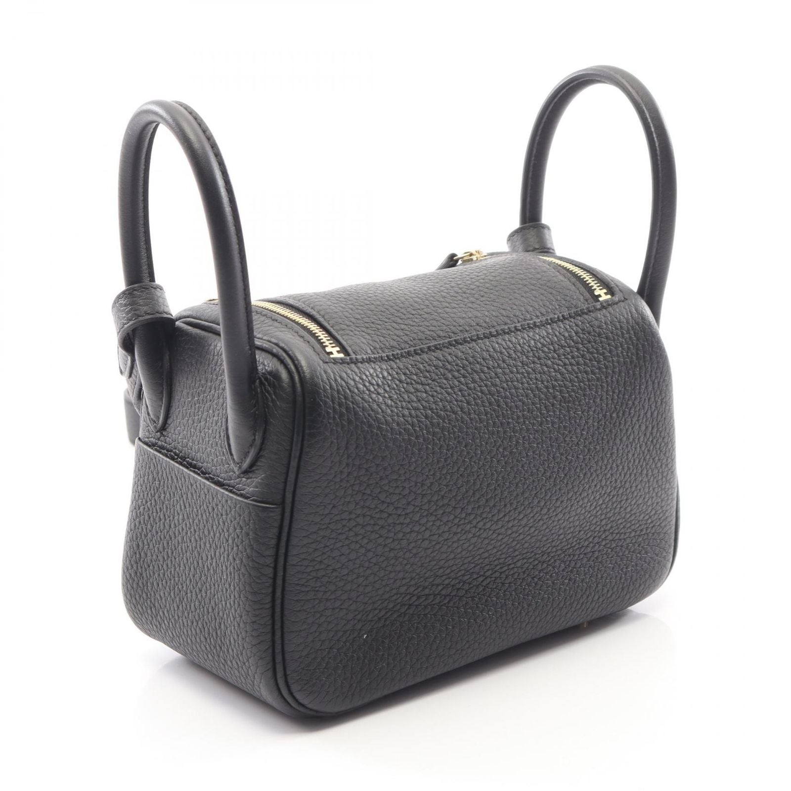 Hermes Shoulder Bag Lindy Mini Black Leather — view 2