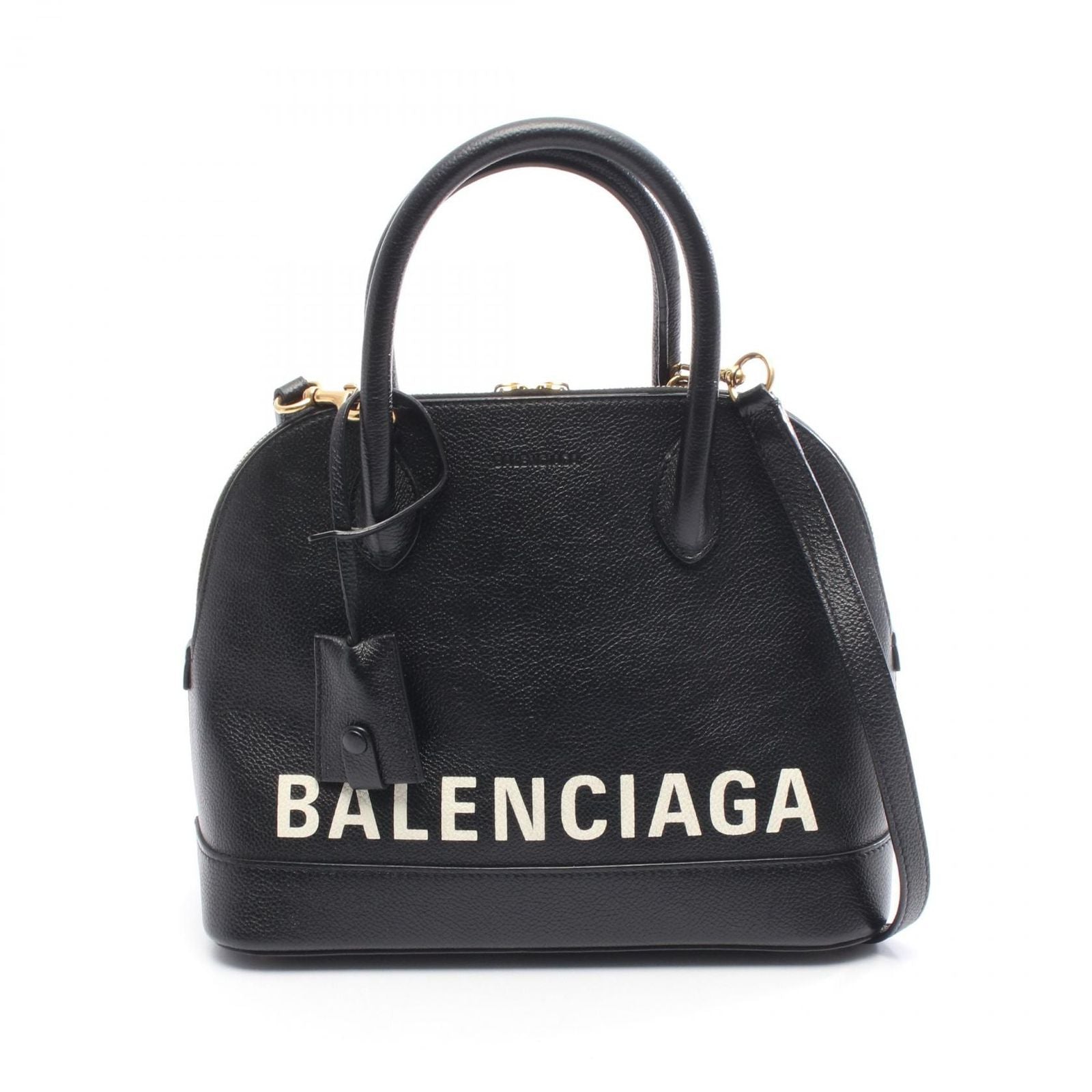 Balenciaga Handbag Ville Top Handle Bag Black Leather