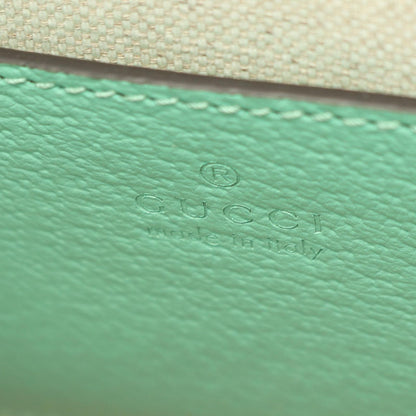 Gucci Handbag Interlocking Jumbo GG Mini Tote 2-Way Beige Green Canvas Leather — view 4