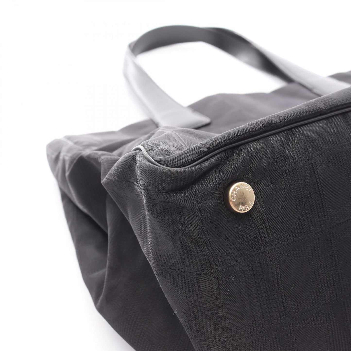 Chanel Tote New Travel Line MM Black Leather MM — view 7