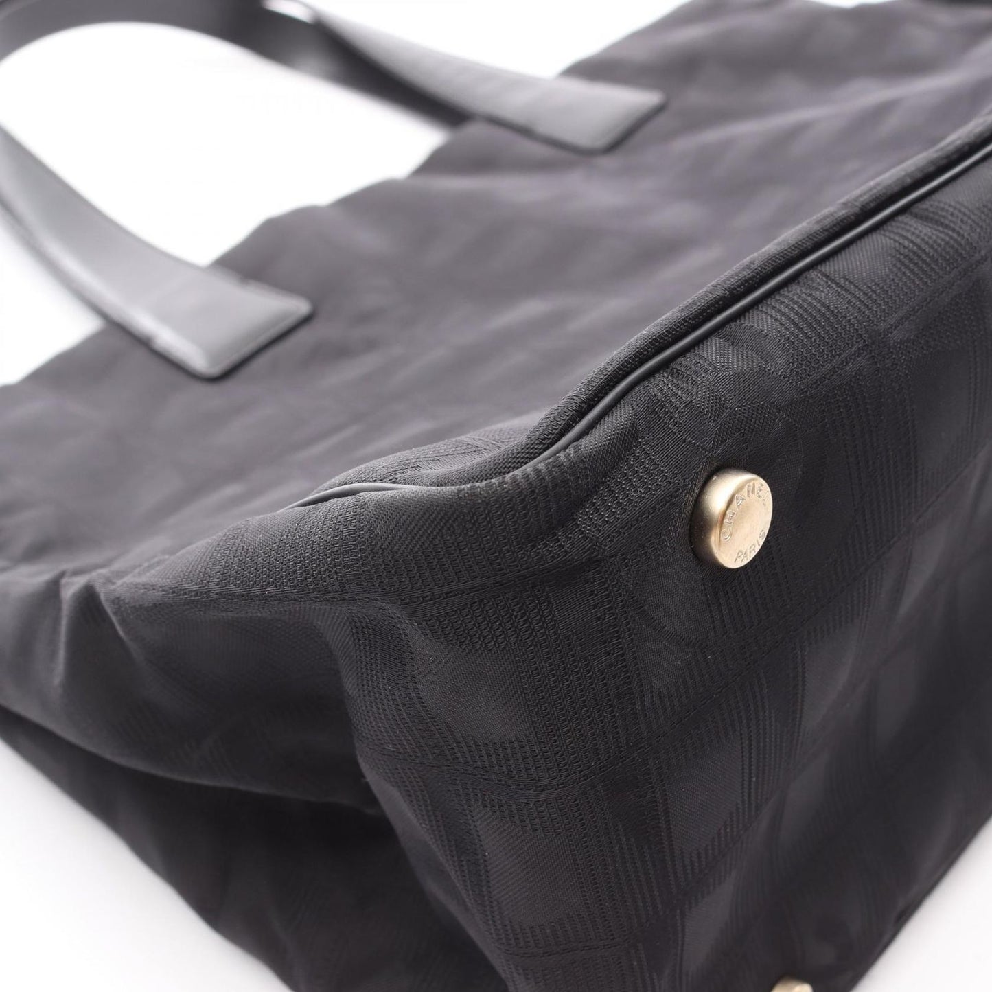 Chanel Tote New Travel Line MM Black Leather MM — view 9