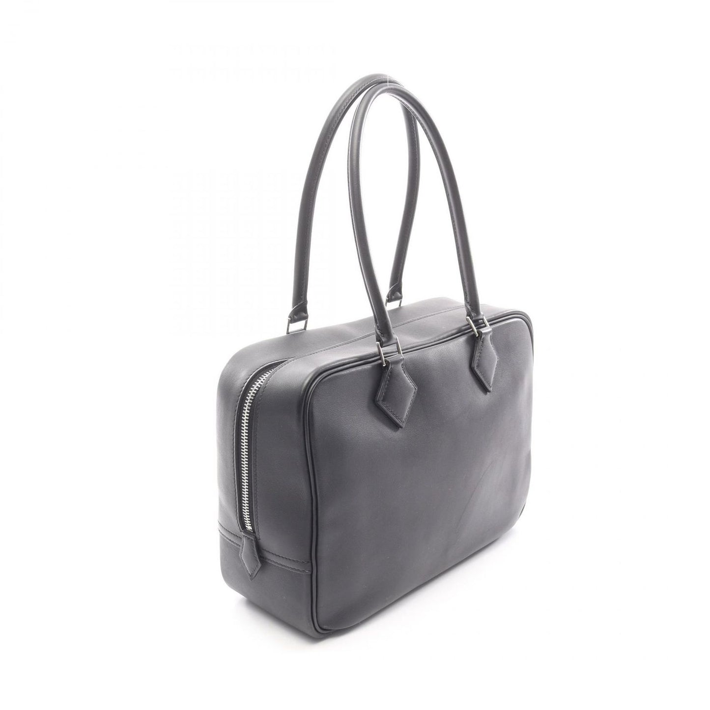 Hermes Handbag Plume 28 Black Leather Calf — view 2