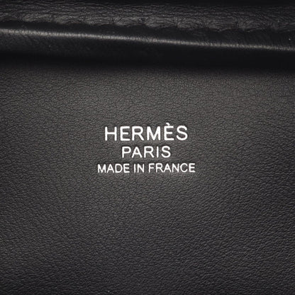 Hermes Handbag Plume 28 Black Leather Calf — view 4