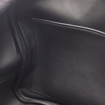 Hermes Handbag Plume 28 Black Leather Calf — view 6