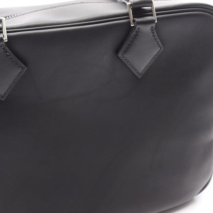 Hermes Handbag Plume 28 Black Leather Calf — view 8