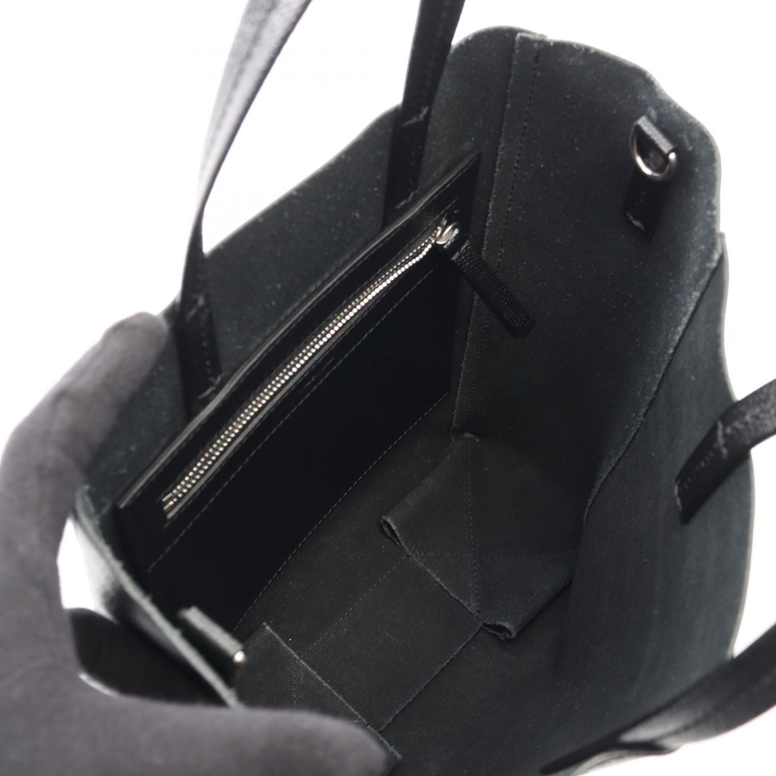 Celine Tote Vertical Small Cover 2-Way Black Leather — view 3