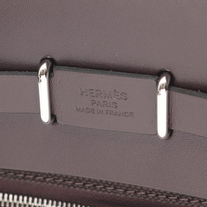 Hermes Shoulder Bag Herbag Zip Mini Ebene Leather Canvas — view 4