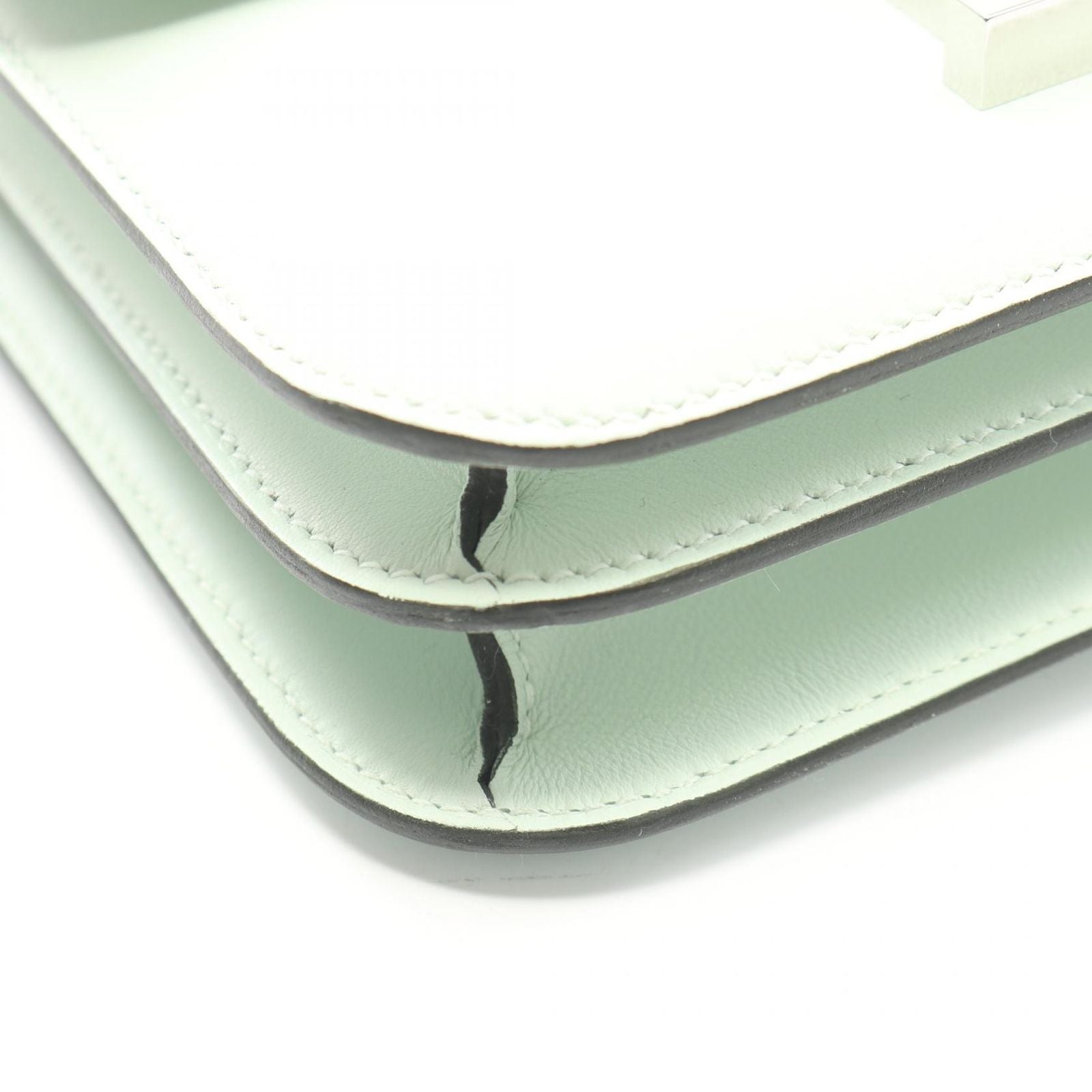 Hermes Shoulder Bag Constance 3 Mini Vert Peppermint Leather — view 6