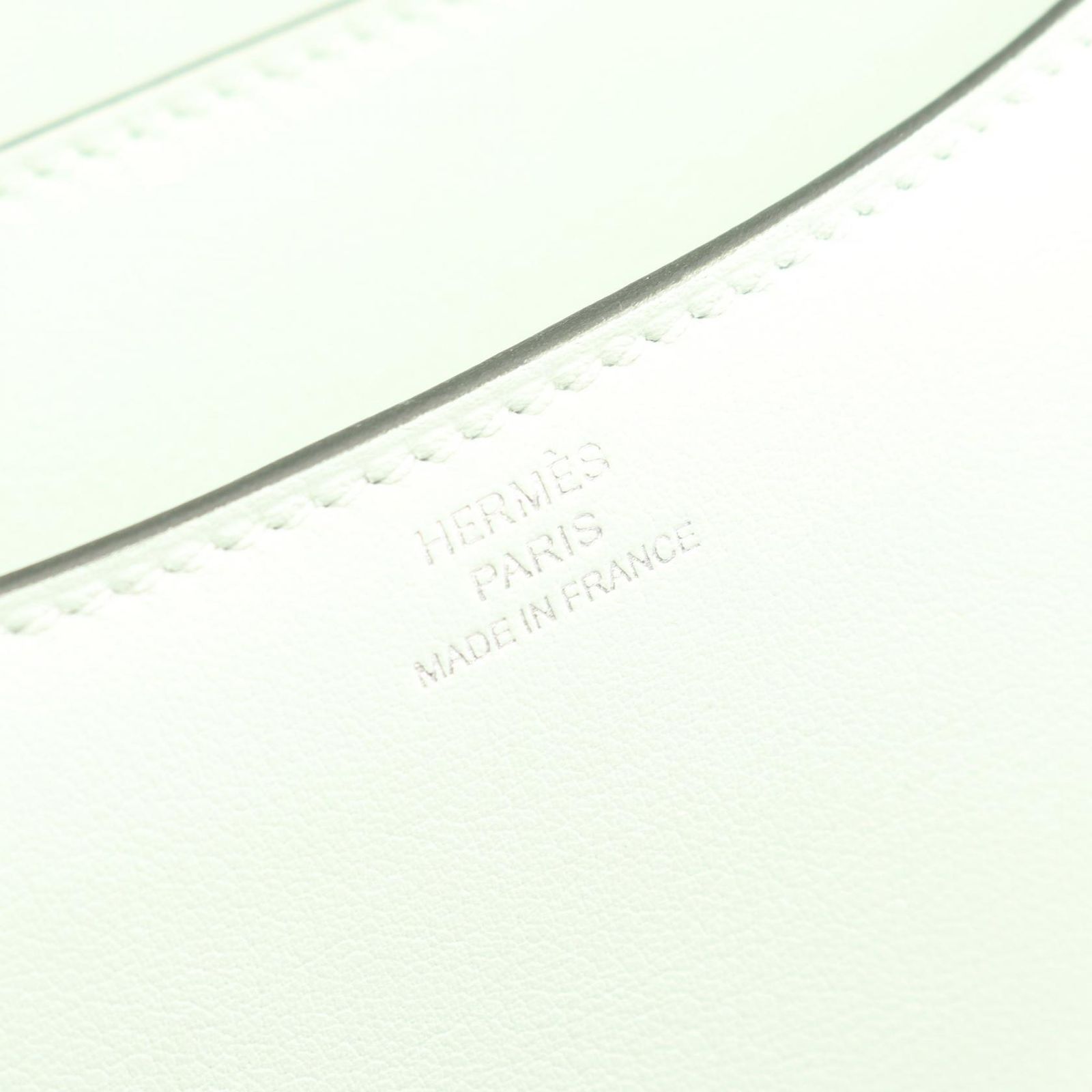 Hermes Shoulder Bag Constance 3 Mini Vert Peppermint Leather — view 4