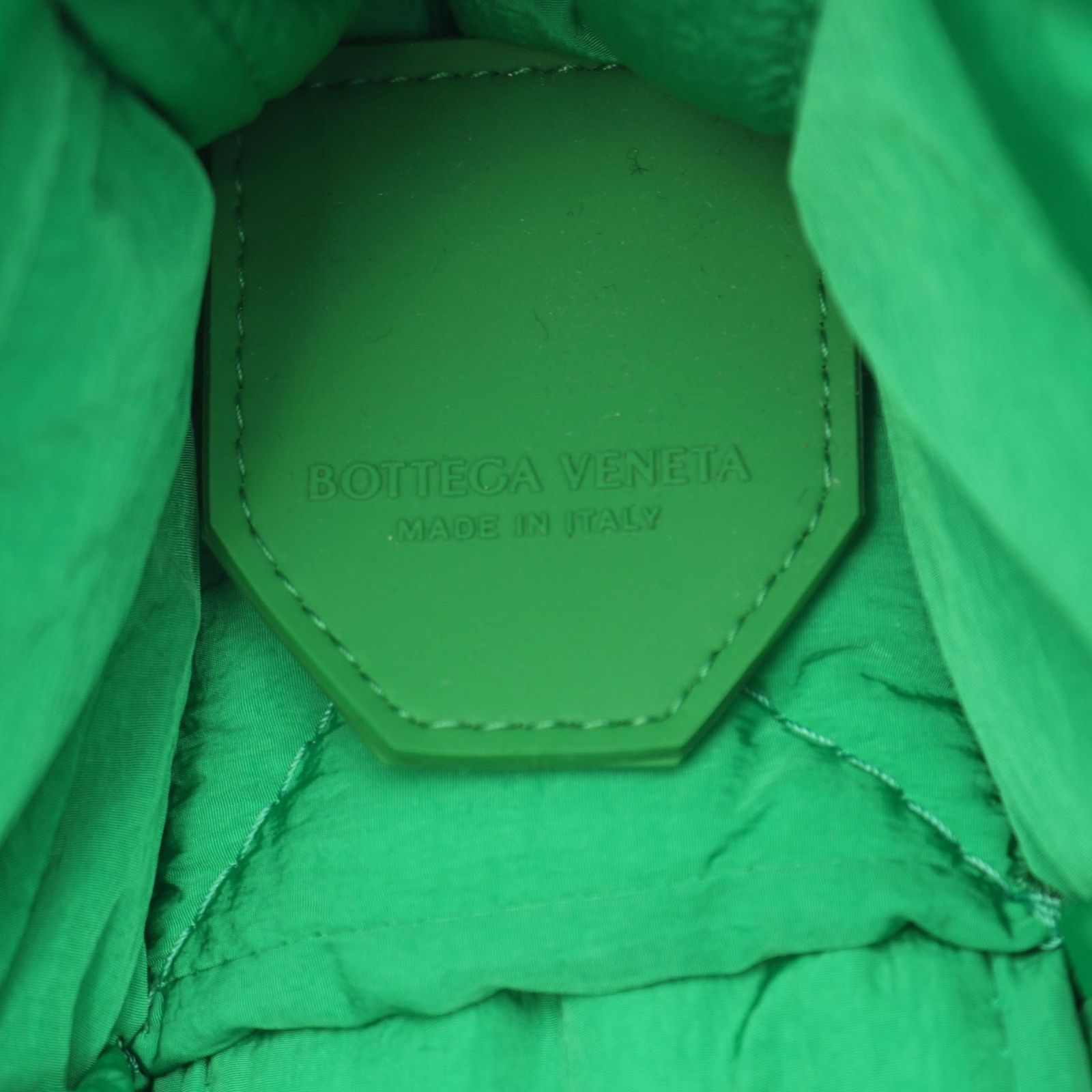 Bottega Veneta Shoulder Bag Padette Cassette Maxi Intrecciato Green Nylon — view 4
