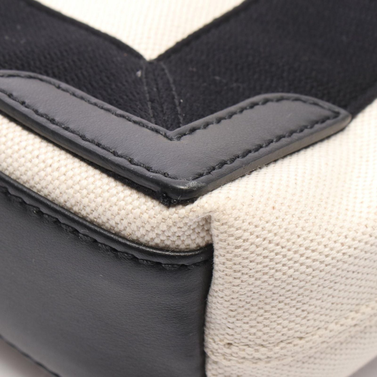 Balenciaga Handbag Navy Cabas XS 2-Way Natural Black Canvas Leather — view 7