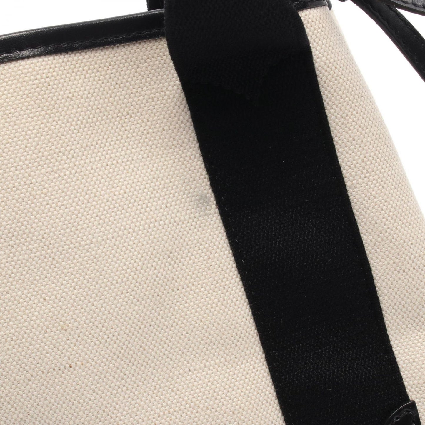 Balenciaga Handbag Navy Cabas XS 2-Way Natural Black Canvas Leather — view 9
