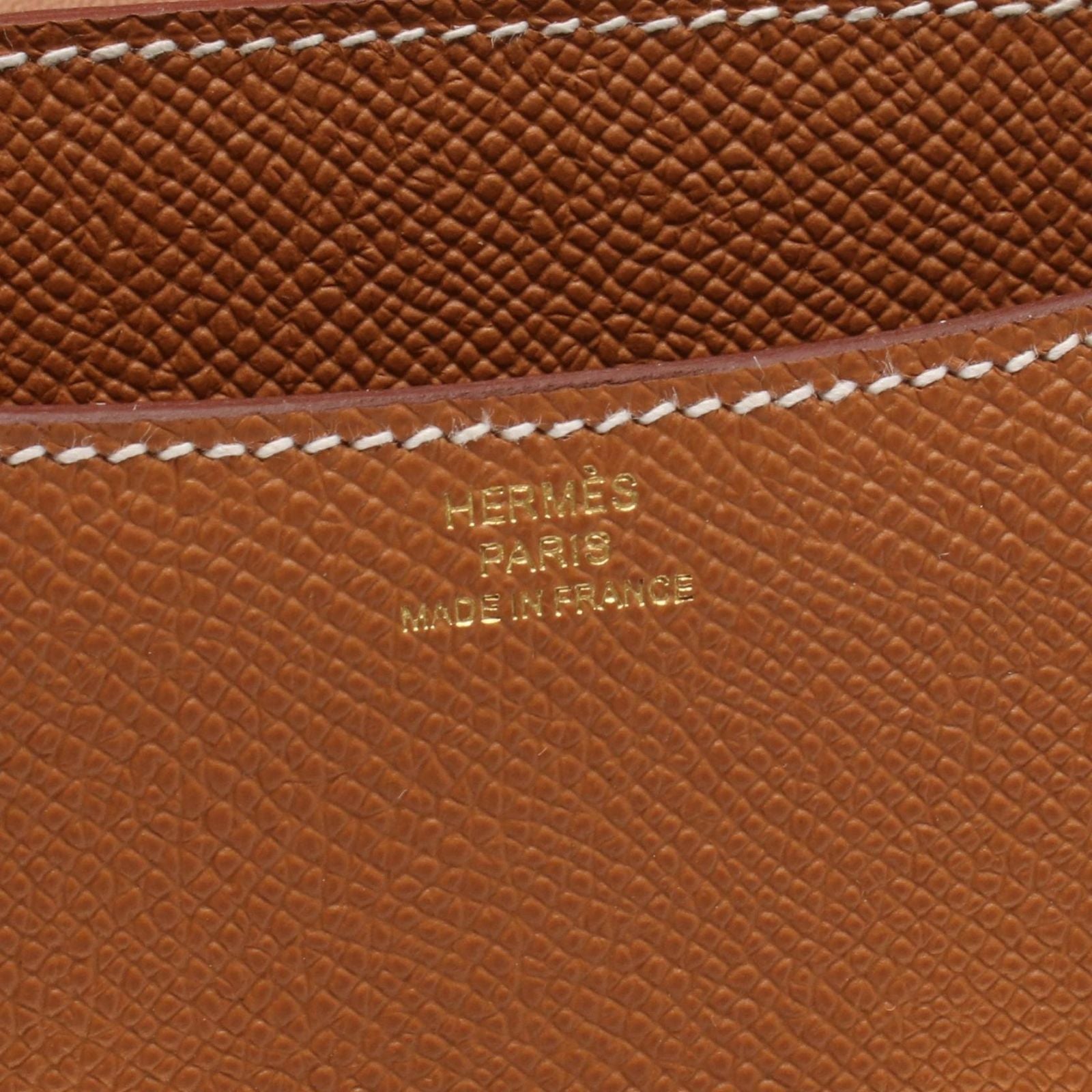 Hermes Shoulder Bag Constance 3 Mini Miroir Gold Leather — view 4