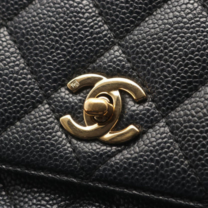 Chanel Handbag Quilted Black Leather — view 9