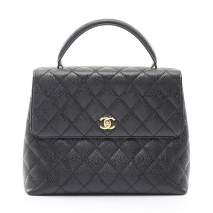 Chanel Handbag Quilted Black Leather