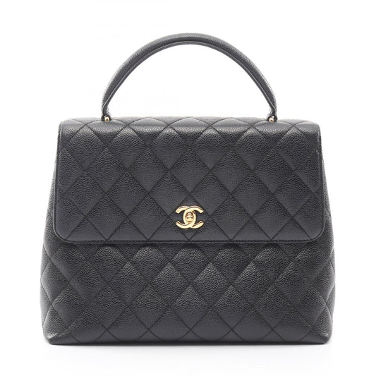 Chanel Handbag Quilted Black Leather