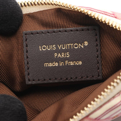 Louis Vuitton Pouch Pochette Cles with Key Ring Beige Pink — view 4