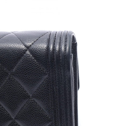 Chanel Bifold Wallet Boy Black Calf Boy Zip — view 9