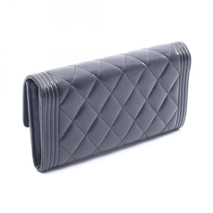 Chanel Bifold Wallet Boy Black Calf Boy Zip — view 2