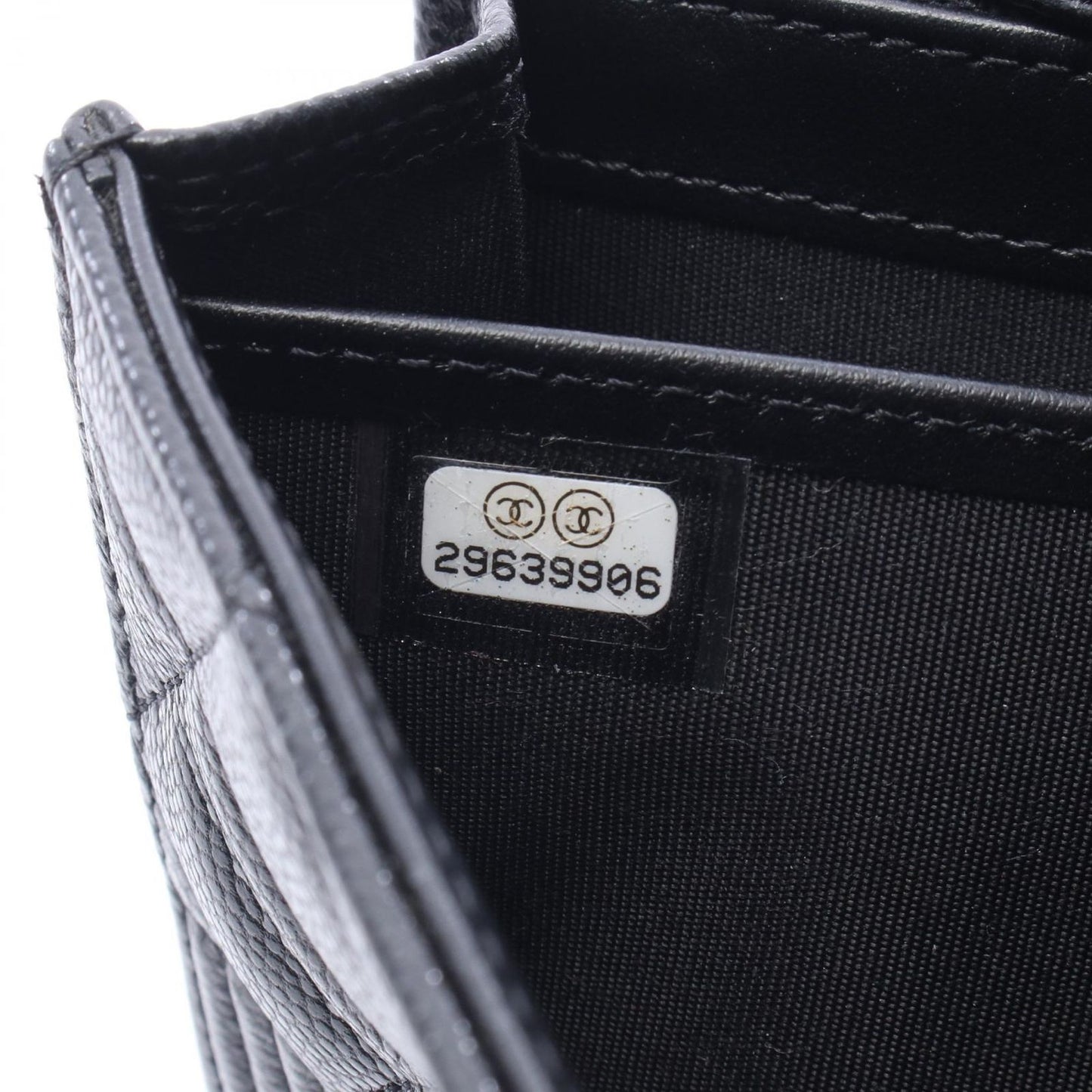 Chanel Bifold Wallet Boy Black Calf Boy Zip — view 5