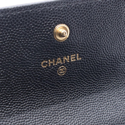 Chanel Bifold Wallet Boy Black Calf Boy Zip — view 4